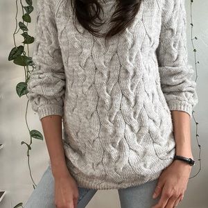 Merona Oversized Braided Sweater